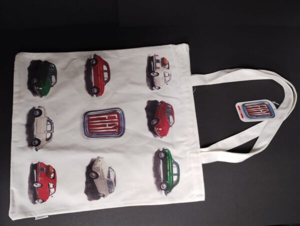 Fiat500 linnen tas