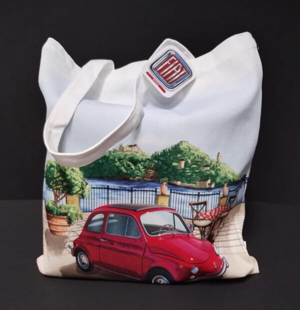 Fiat500 linnen tas