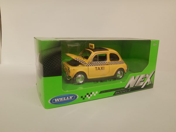 Fiat 500 Nuova taxi schaalmodel 1:24