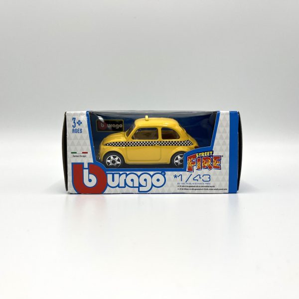Burago Fiat 500 taxi 1:43