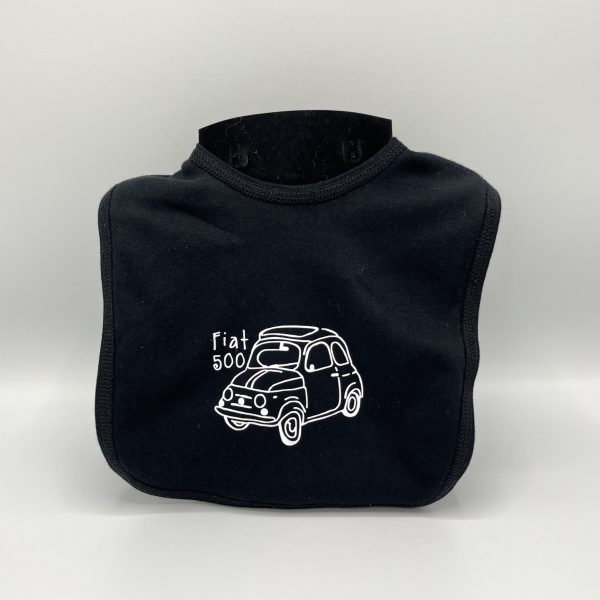 Slabbetje Fiat 500 zwart