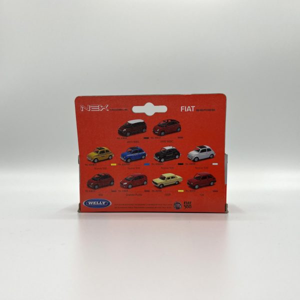 Welly Nex Models Fiat 500 okergeel 1:43