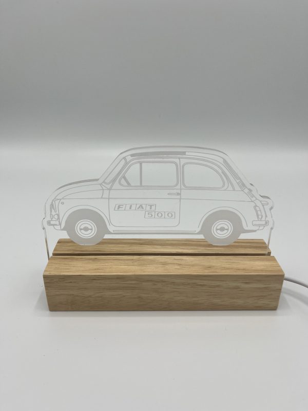 Lamp oplichtende Fiat 500