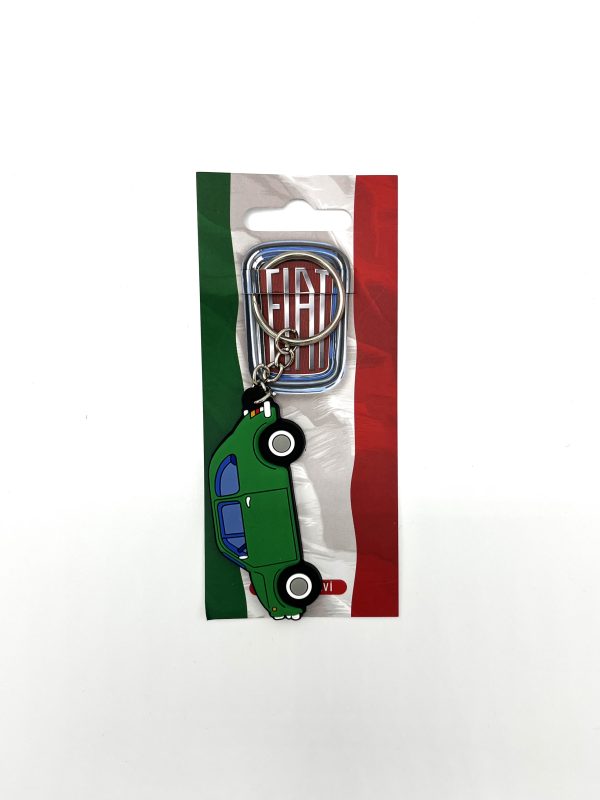 Sleutelhanger groene fiat