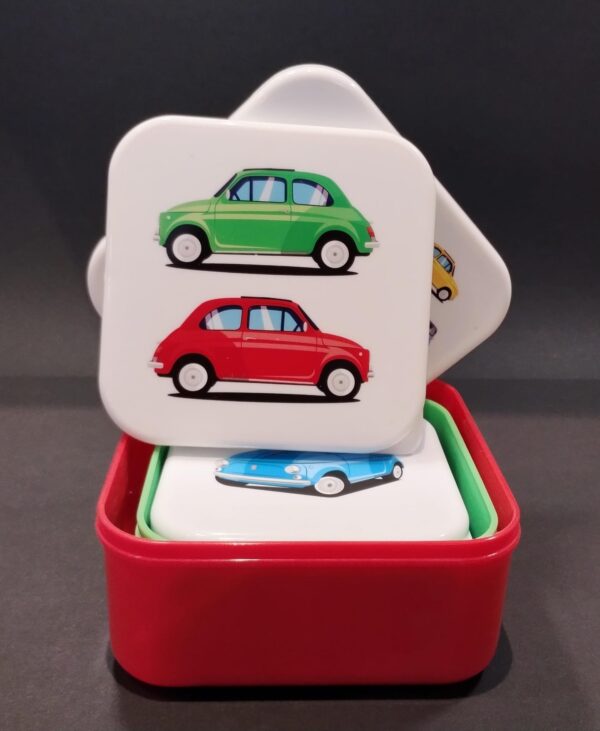 Set van 3 vierkante lunchboxjes