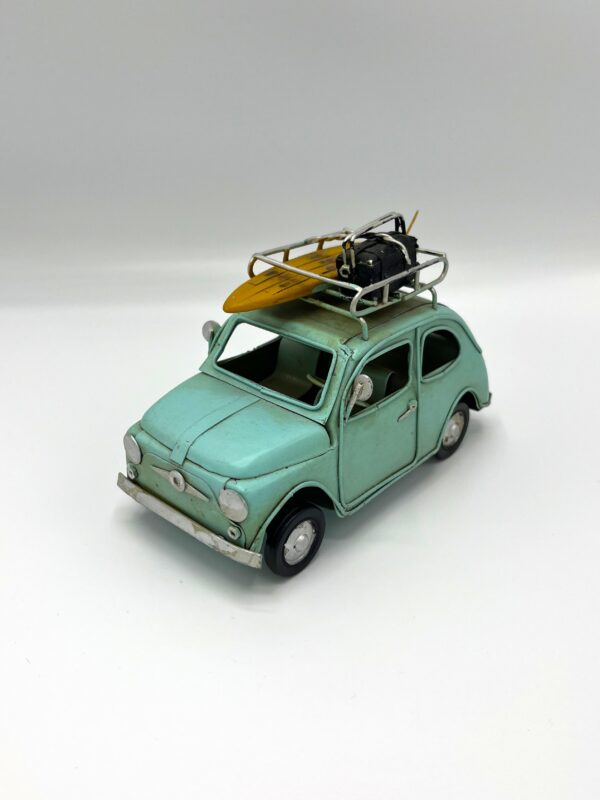 Blikken turquoise Fiat 500 M