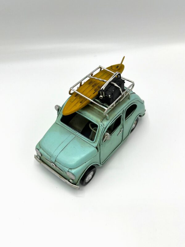 Blikken turquoise Fiat 500 M