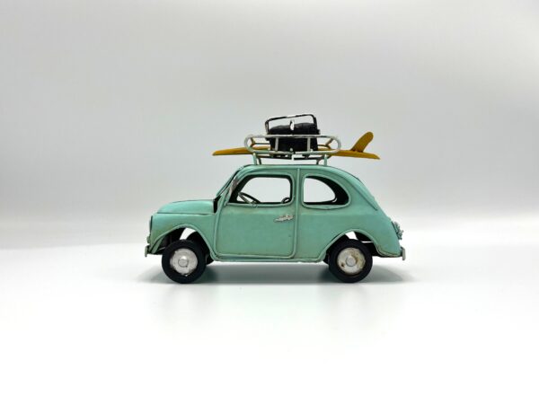 Blikken turquoise Fiat 500 M