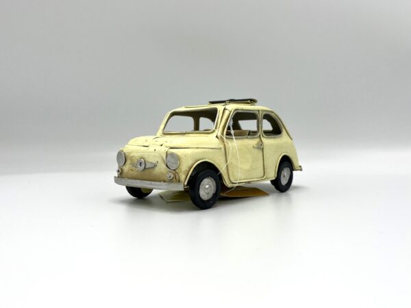 Blikken witte Fiat 500 open dak M