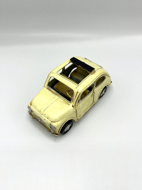 Blikken witte Fiat 500 open dak M