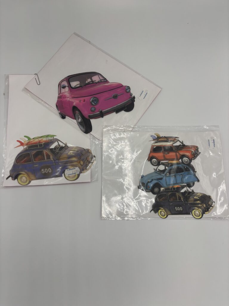 Fiat 500 strijkemblemen